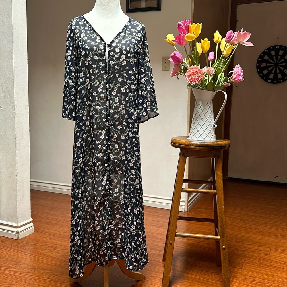 $5 Sheer Floral Dress